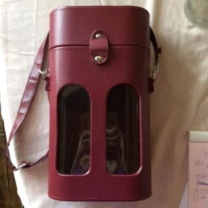 Two Bottle Wine Tote w/ Adjustable Shoulder Strap